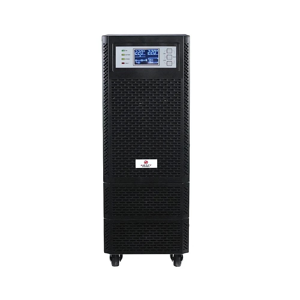 Джерело безперебійного живлення KRF-T6000VA/5400W (LCD) Pro Online UPS Kraft від компанії Krop Control - фото 1