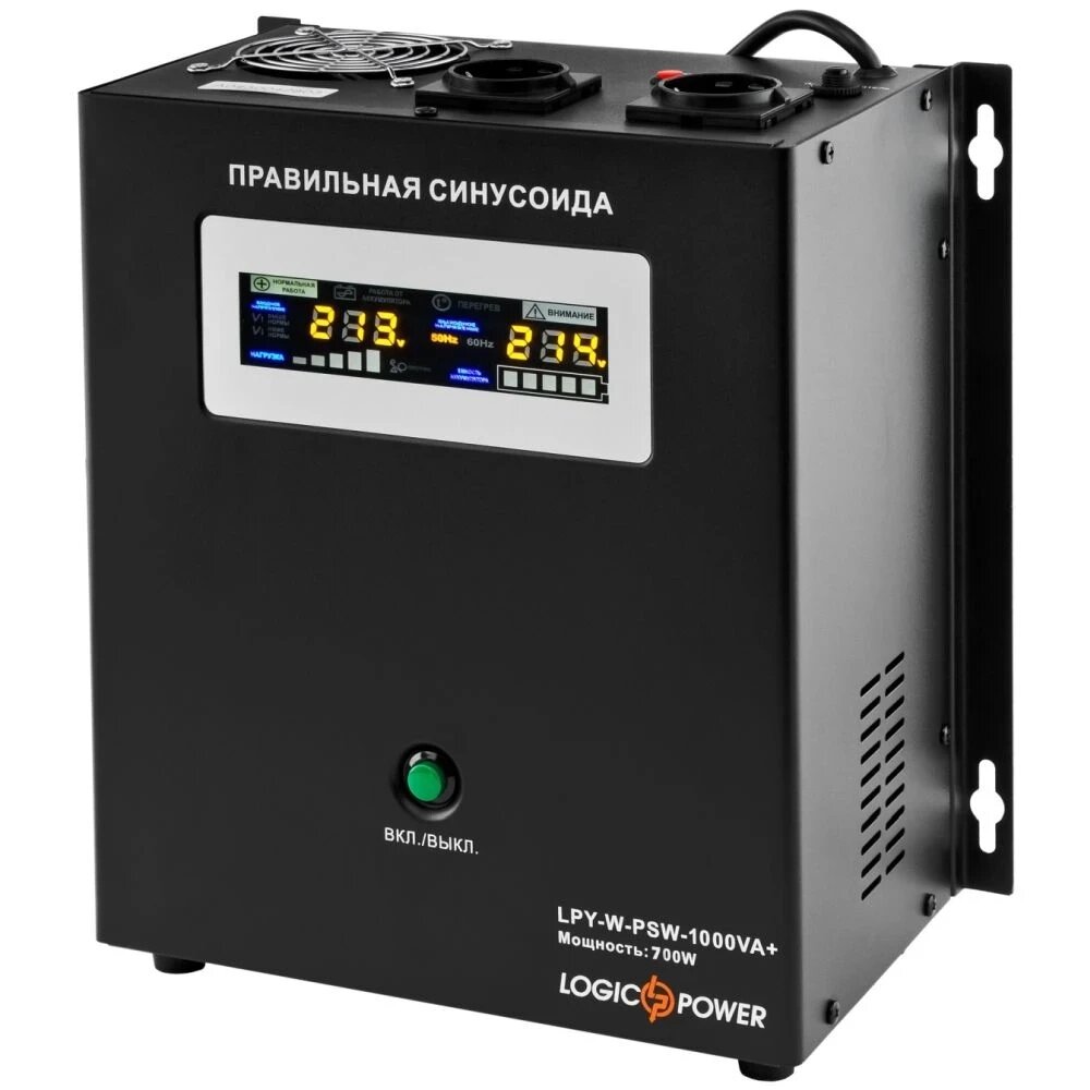 Джерело безперебійного живлення Logicpower LPY-W-PSW-1000VA+ (700W) лінійно-інтерактивне від компанії Krop Control - фото 1