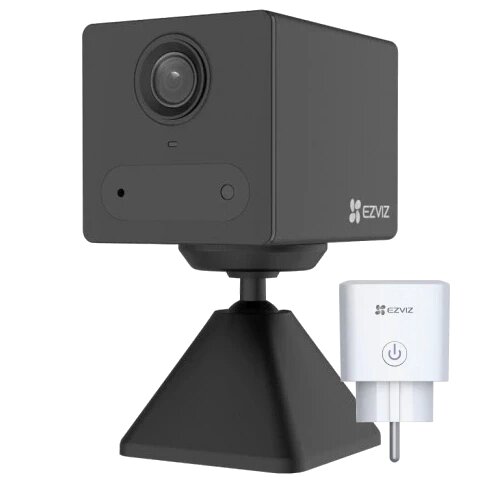 Ezviz CS-CB2 (1080P, BK)+CS-T30-10B-EU Комплект камера та розетка від компанії Krop Control - фото 1