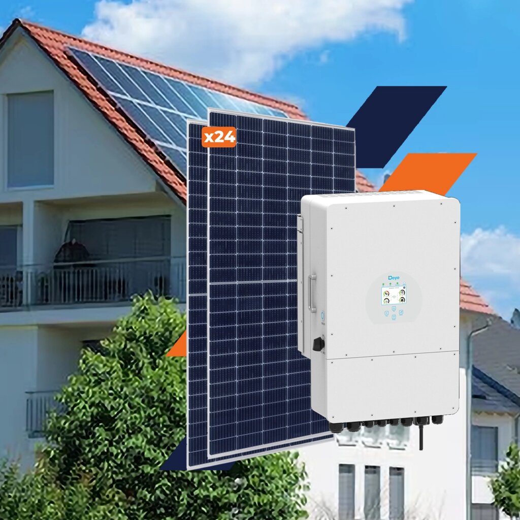 Комплект СЕС DEYE for LP 12 kW GRID 3Ф - з можливістю підключення автономного джерела від компанії Krop Control - фото 1