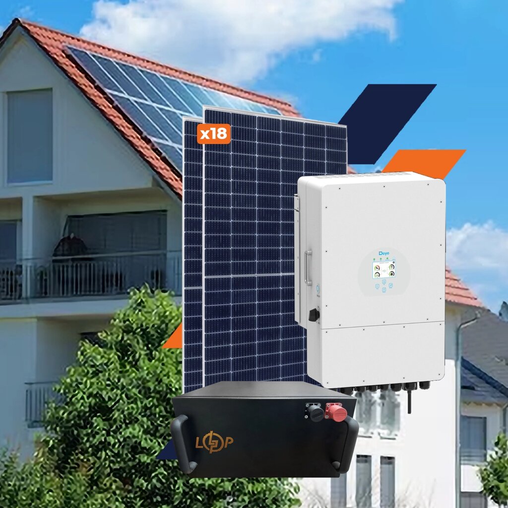 Комплект СЕС DEYE for LP 8 kW GRID 3Ф із АКБ 8,1 kW від компанії Krop Control - фото 1