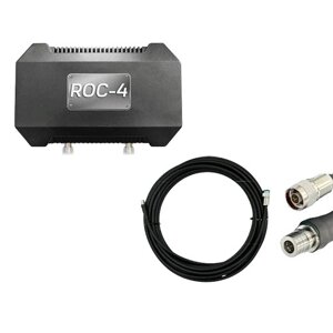 Комплект виносна антена ROC-4 + Кабель RG-8 10м N-TYPE - QMA