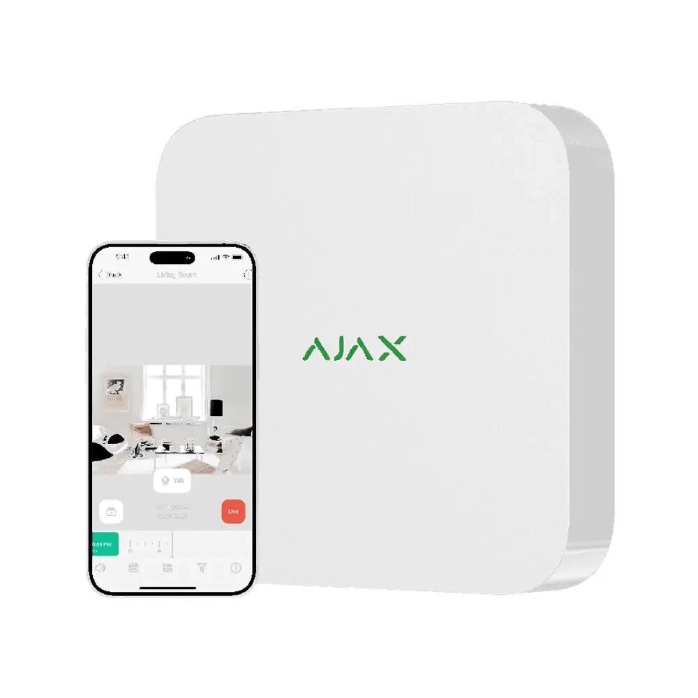 Мережевий відеореєстратор Ajax NVR (16ch) (8EU) White від компанії Krop Control - фото 1