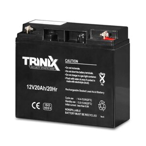 Акумуляторна батарея 12В 20Аг Trinix 12V20Ah/20Hr Super Charge AGM свинцево-кислотна