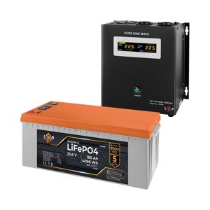 Комплект резервного живлення LogicPower W1500 + літієва (LiFePO4) батарея 4096Wh