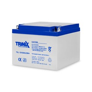 Акумуляторна батарея гелева 12В 26Аг Trinix TGL12V26Ah/20Hr GEL