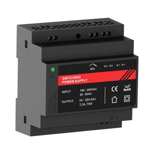 Джерело безперебійного живлення Kraft PSU-24025DIN (P) 24V з кріпленням на DIN-рейку