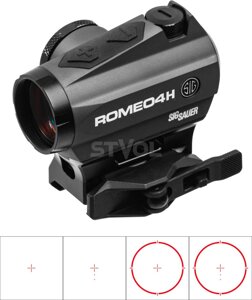 Приціл коліматорний SIG Optics ROMEO4H RD, BALLISTIC CIRCLE QUADPLE, 0.5 MOA ADJ, GRAPHITE в Кіровоградській області от компании Krop Control