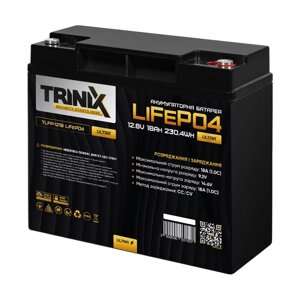 Акумуляторна батарея літій-залізо-фосфатна 12.8В 18Аг Trinix TLFP-1218 Ultra LiFePO4