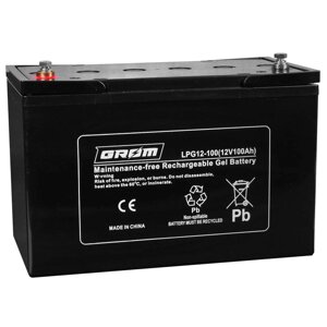 Гелевий акумулятор GROM LPG12-100(12V100Ah)