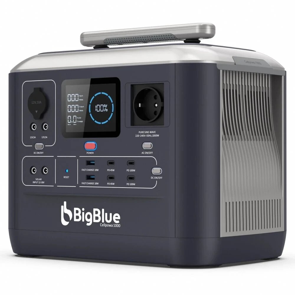 Портативна зарядна станція BigBlue CP1000 1000W 1075.2Wh від компанії Krop Control - фото 1