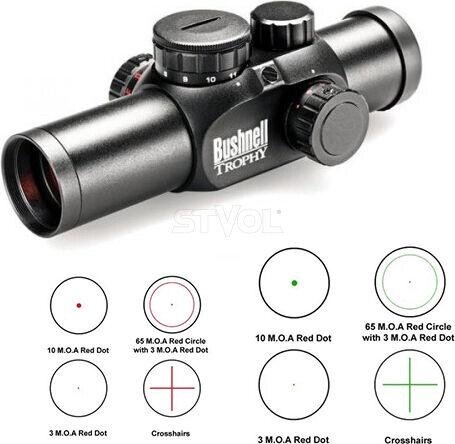 Приціл коліматорний Bushnell 1х28 "Trophy M", Red/Green Dot, Interchangeable ret від компанії Krop Control - фото 1