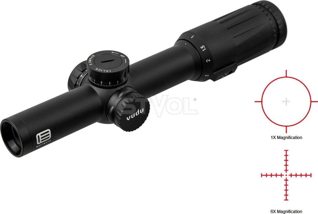 Приціл оптичний EOTECH VUDU 1-6x24 FFP 30 mm SR1 від компанії Krop Control - фото 1