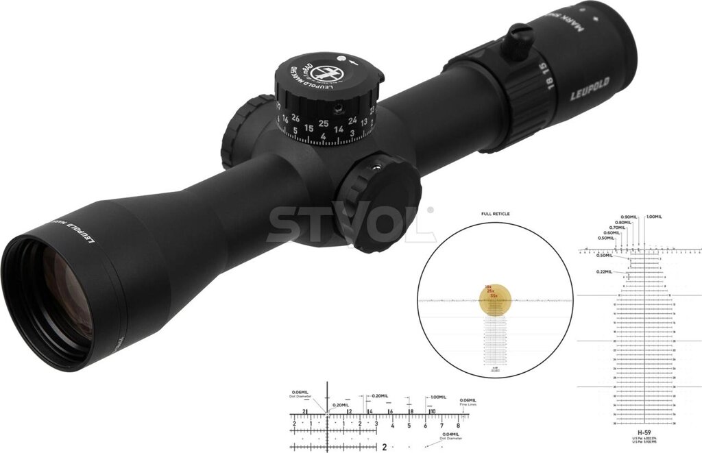 Приціл оптичний LEUPOLD Mark 5HD 3.6-18x44 (35 mm) M5C3 FFP H59 від компанії Krop Control - фото 1