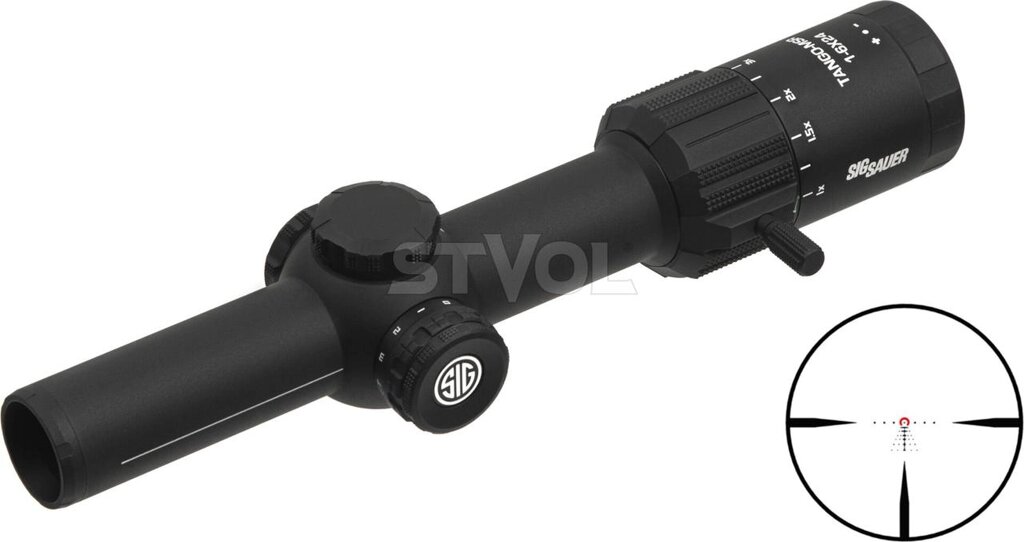 Приціл оптичний TANGO MSR 1-6X24MM, 30MM, SFP. Сітка MSR BDC6 з підсвіткою від компанії Krop Control - фото 1