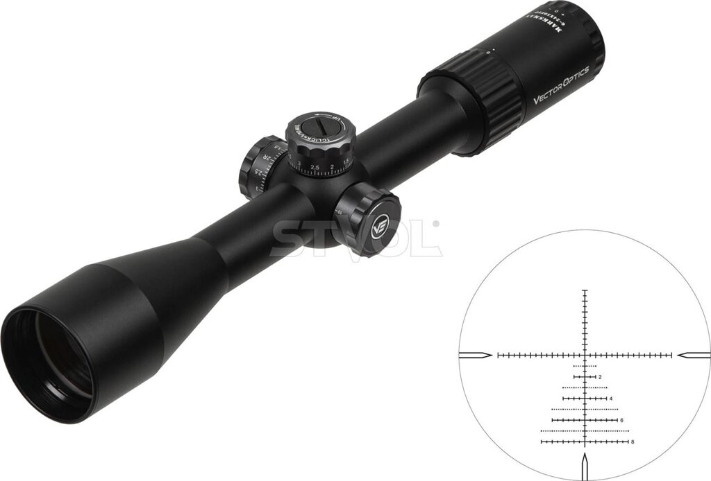 Прилад оптичний Vector Optics Marksman 6-24x50 (30mm) FFP від компанії Krop Control - фото 1