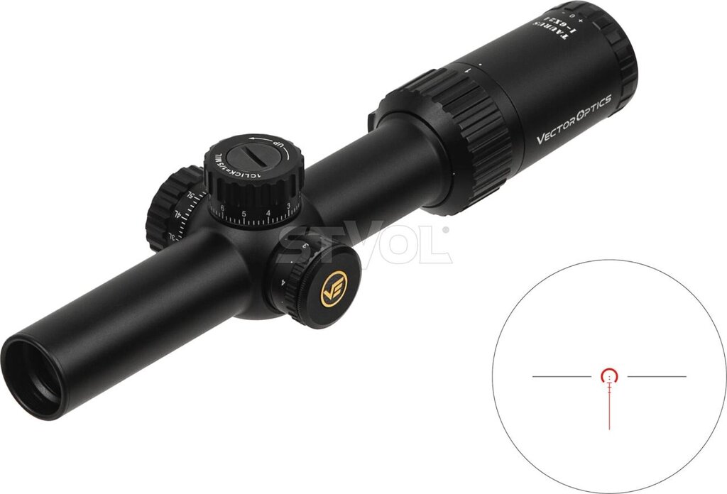 Прилад оптичний Vector Optics Taurus 1-6x24 illum (30mm) FFP від компанії Krop Control - фото 1