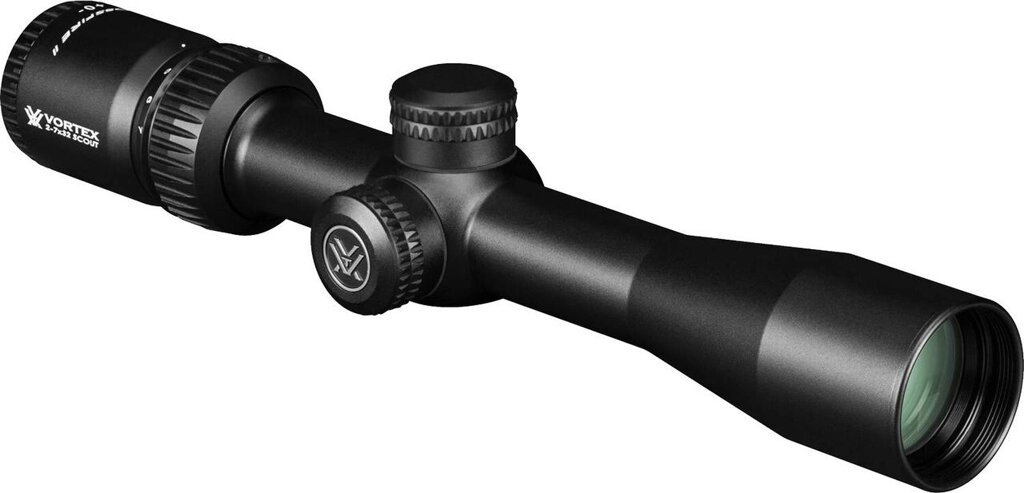 Прилад оптичний Vortex Crossfire II 2-7x32 Scout Scope із сіткою V-Plex (MOA) від компанії Krop Control - фото 1