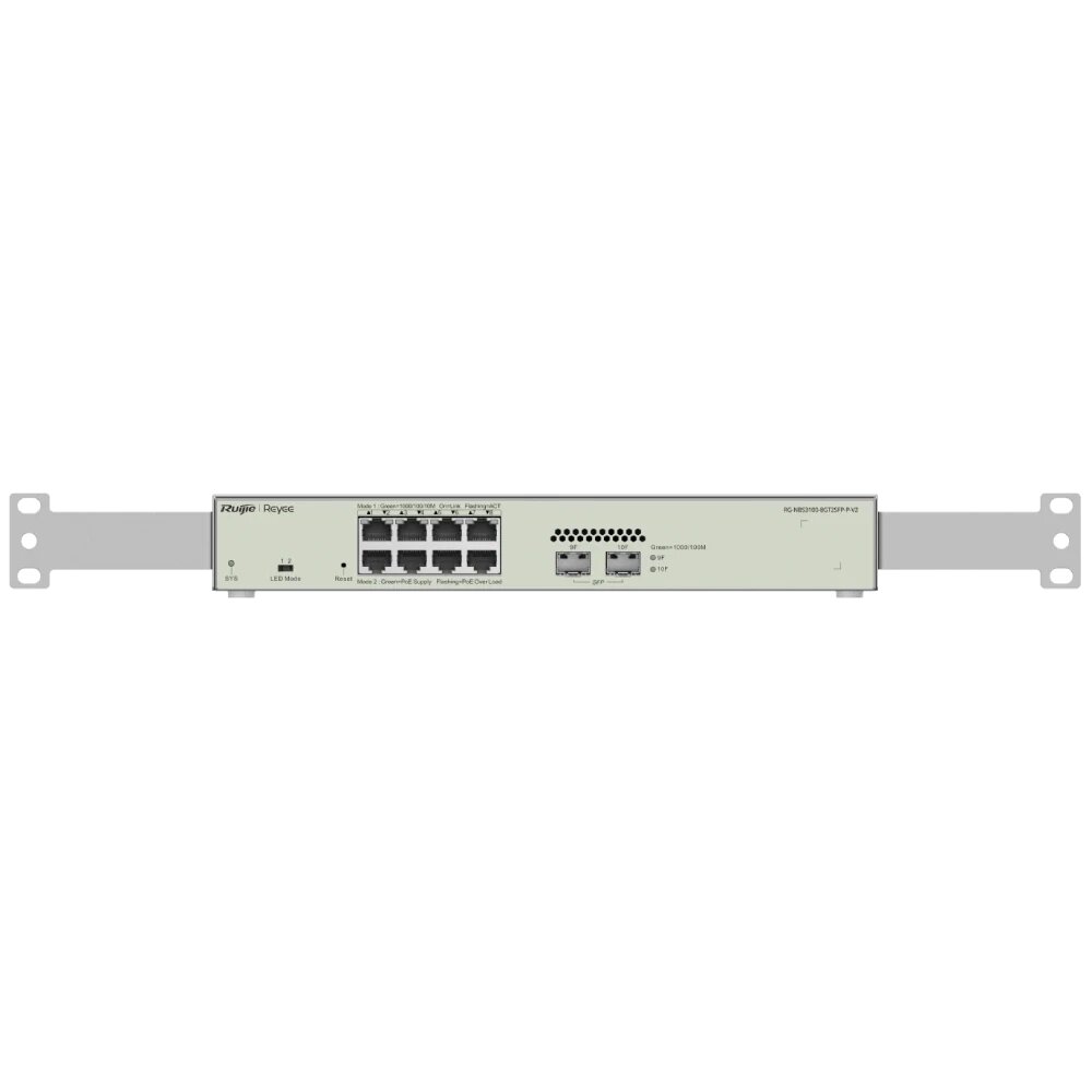 Ruijie RGBS3100-8GT2SFP-P V2 8-портовий гігабітний L2 керований комутатор POE від компанії Krop Control - фото 1