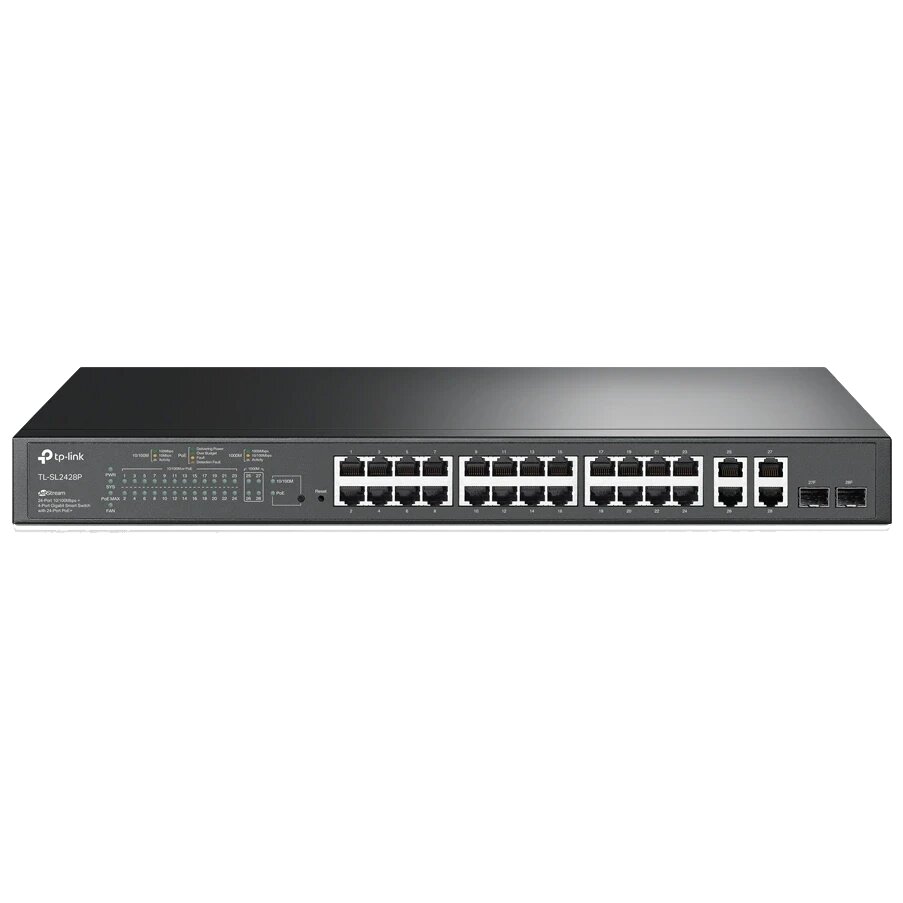 TP-Link TL-SL2428P 24-портовий керований 10/100 Мбіт/с PoE+ від компанії Krop Control - фото 1