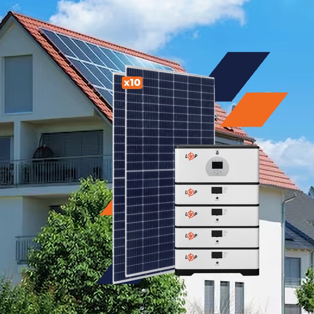 Устаткування для сонячної електростанції (СЕС) Elite 5 kW АКБ 20 kWh LiFePO4 100 Ah від компанії Krop Control - фото 1