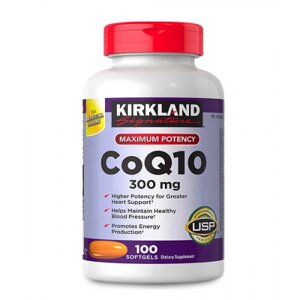 Комплекс для серця Kirkland CoQ10 300 мг, 100 шт