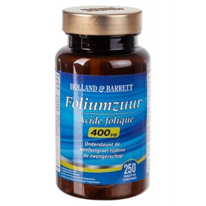 Харчова добавка для жінок Фолієва кислота Holland & Barrett Foliumzuur 250 капсул