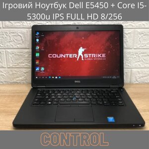 Ігровий ноутбук dell E5450 + core I5-5300u IPS FULL HD 8/256