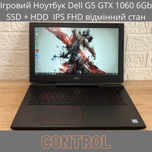 Ігровий ноутбук dell G5 GTX 1060 6gb SSD + HDD IPS FHD відмінний стан