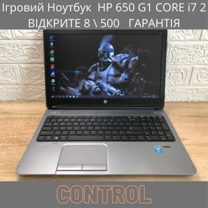 Ігровий ноутбук HP 650 G1 CORE i7 2 відеокарти 8 \ 500 гарантія