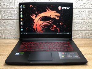 Ігровий ноутбук MSI GF65 thin + core i5-9300h + GTX 1660ti - 6GB + 120hz + SSD 512