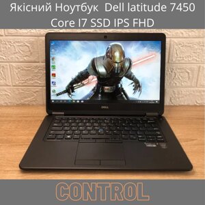 Якісний Ноутбук Dell latitude 7450 Core I7, SSD IPS FHD