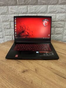 Ноутбук MSI GF63 thin 9SC 15.6" i7 9750H 16gb SSD 512gb GTX 1650 maxq б/в