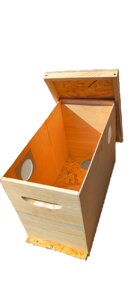 Універсальний ящик для пакетів, роєловка-рамконос, на 6 рамок (фанера)