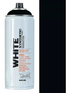 Аерозольна фарба Montana White 9000 Black (Чорний) 400мл