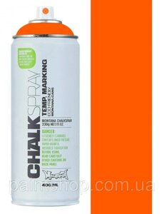 Аерозольна крейдяна фарба Montana Chalk 2010 Orange (Помаранчева) 400мл