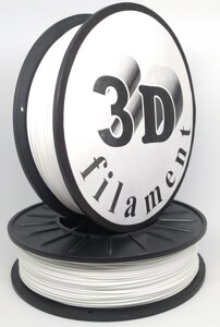 PLA (ПЛА) пластик для 3D принтера белый 1,75mm 0,75кг