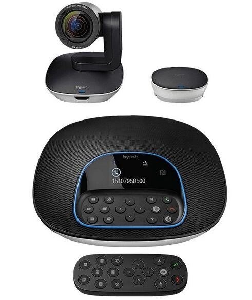 Керована веб-камера + спікерфон Logitech ConferenceCam Group від компанії Інтерактивне обладнання - фото 1