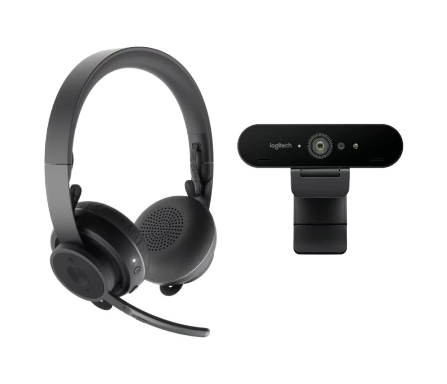 Комплект з гарнітури і веб-камери Logitech Pro Personal Video Collaboration Teams Kit - GRAPHITE від компанії Інтерактивне обладнання - фото 1