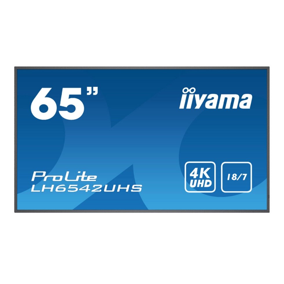 Широкоформатний інформаційний дисплей IIYAMA LH6542UHS-B3 від компанії Інтерактивне обладнання - фото 1