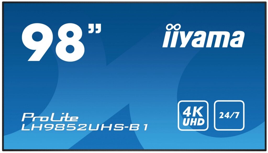 Широкоформатний інформаційний дисплей IIYAMA LH9852UHS-B1 від компанії Інтерактивне обладнання - фото 1