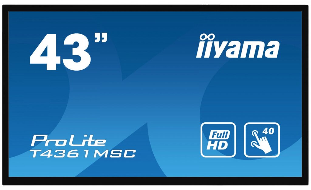 Широкоформатный информационный дисплей Iiyama T4361MSC-B1 ##от компании## Интерактивное оборудование - ##фото## 1