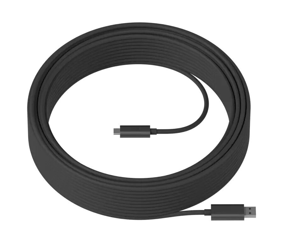USB-кабель высокоскоростной LOGITECH STRONG USB 3.1 CABLE - GRAPHITE - USB - N/A - WW - 10M AOC CABLE ##от компании## Интерактивное оборудование - ##фото## 1