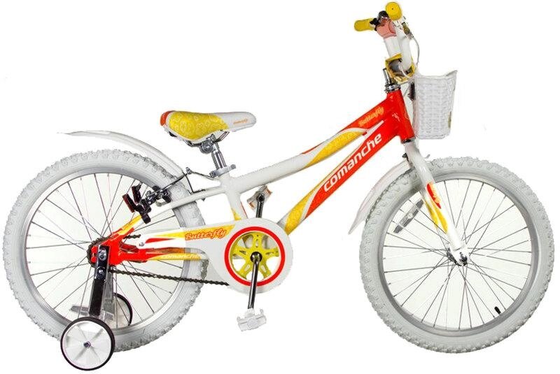 Дитячий велосипед для дівчаток 16 'Comanche Butterfly W16 8 ", помаранчевий-білий від компанії velo-life - фото 1
