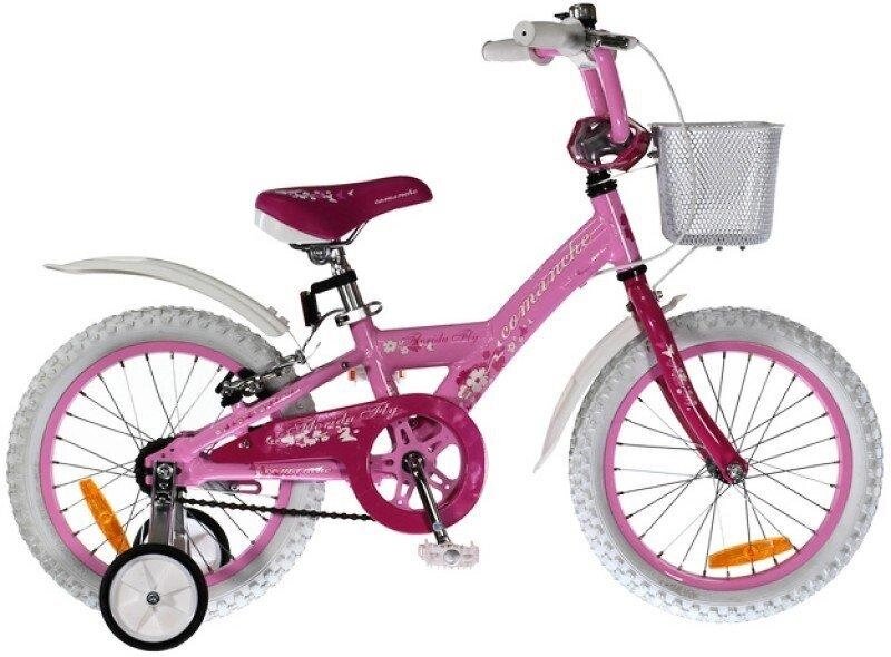 Дитячий велосипед для дівчаток 16 'Comanche Fly W16 8 ", рожевий-білий від компанії velo-life - фото 1