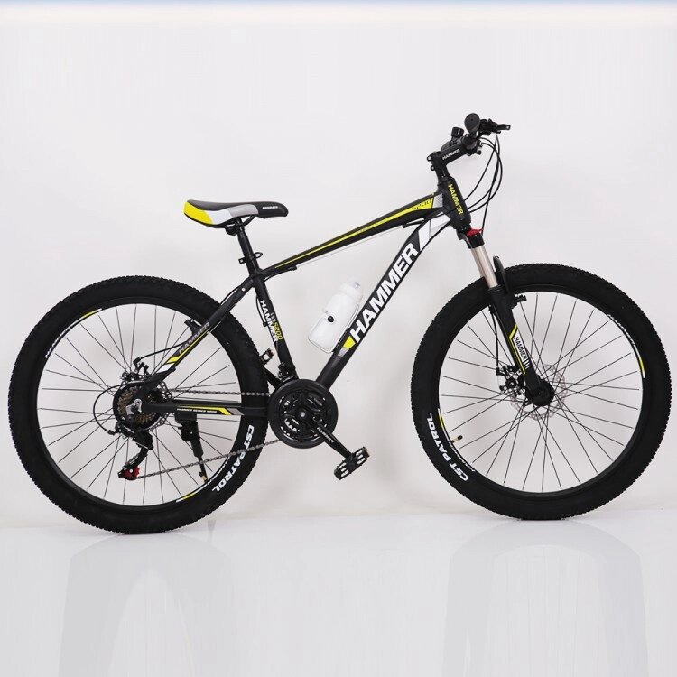 Гірський велосипед Hammer-26 Чорно-жовтий від компанії velo-life - фото 1
