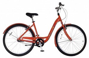 Женский городской велосипед Comanche Saga S3 W26 14", оранжевый-черный