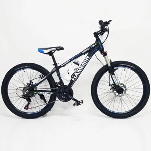 Гірський велосипед Hammer-24 Чорний синій