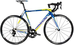 Карбоновый шоссейный велосипед Comanche R-One 53CM, желтый-синий