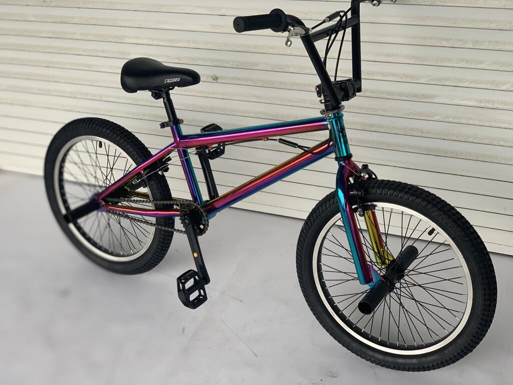 Подростковый трюковый велосипед Crosser 20" BMX Rainbow от компании velo-life велосипеды - фото 1